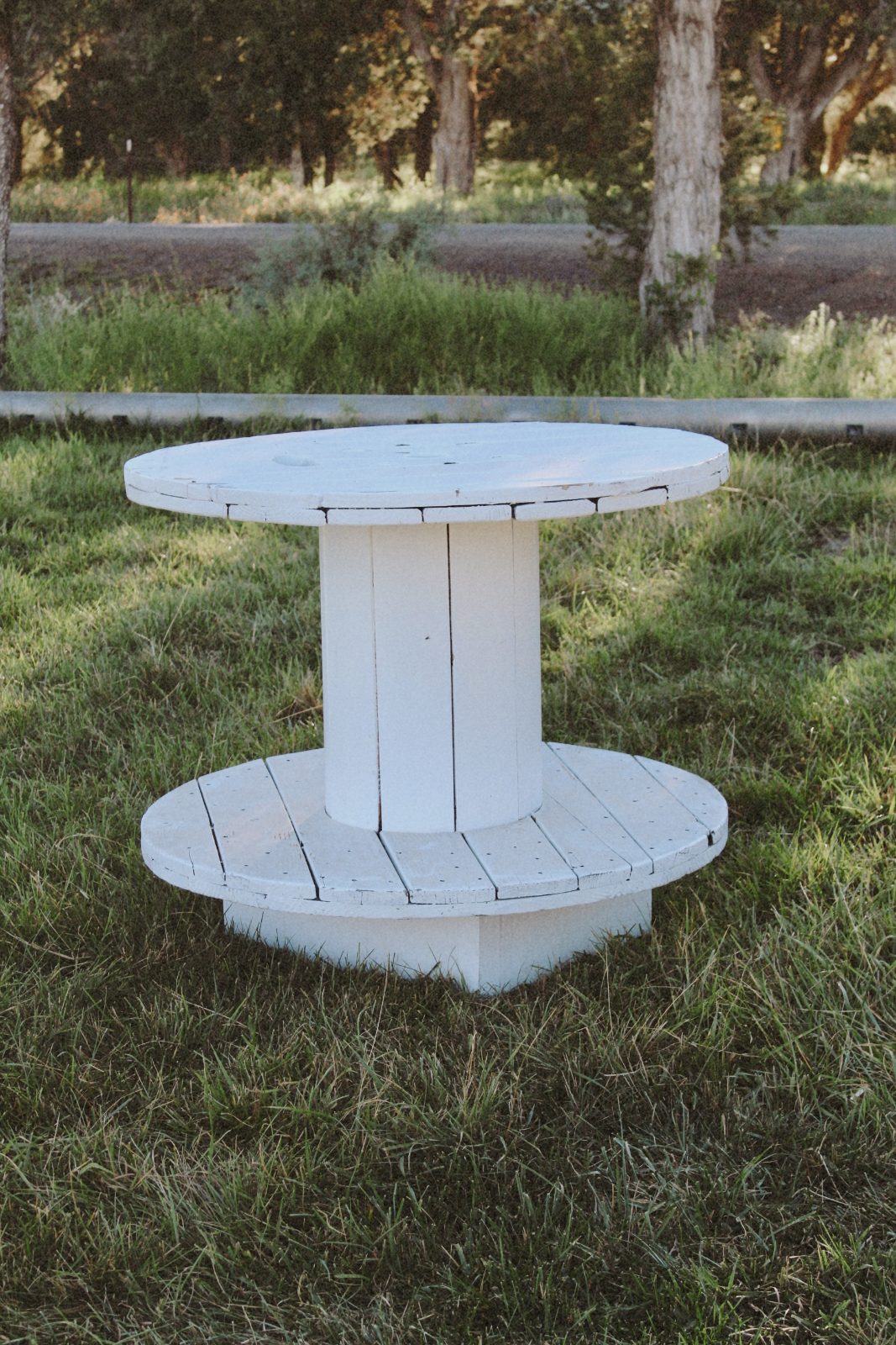 White Wooden Spools