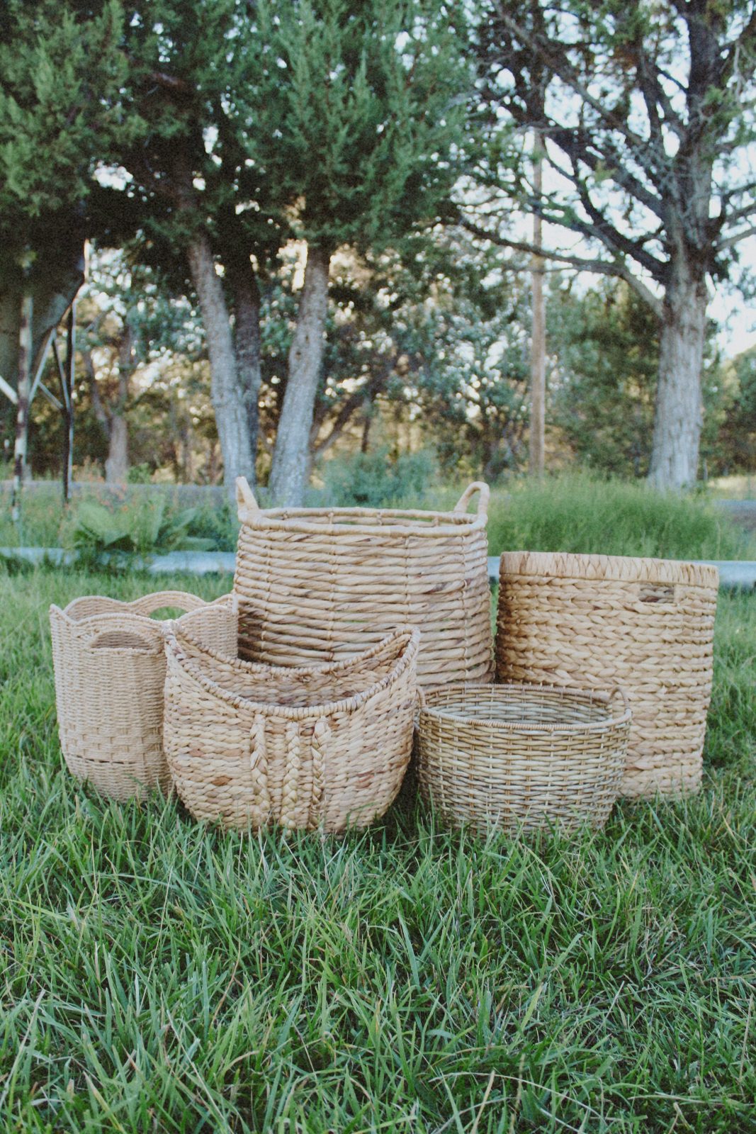 Round Woven Basket Bundle