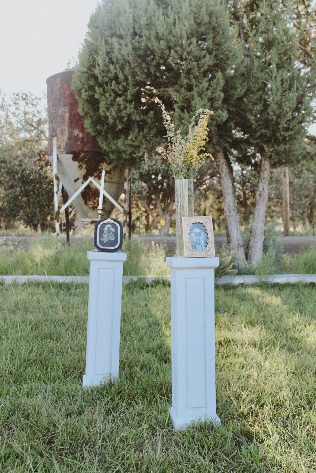 White Wooden Stands