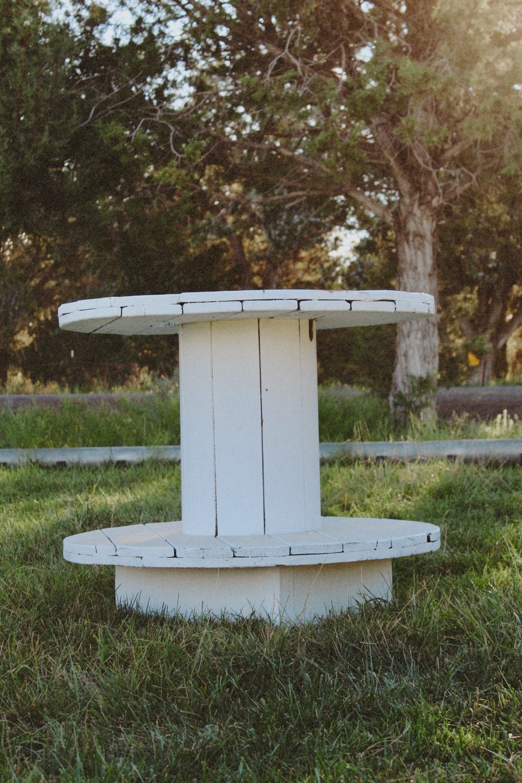 White Wooden Spools